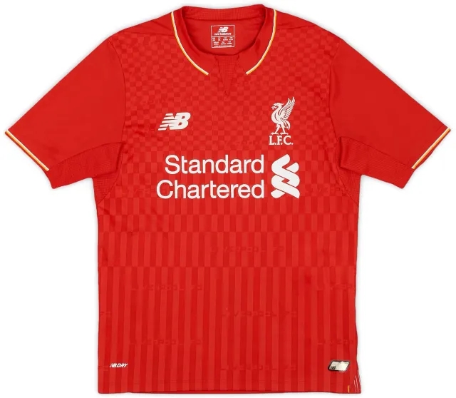 NewBalance 2015-16 Liverpool Home Shirt - 8/10 - (M.Boys)