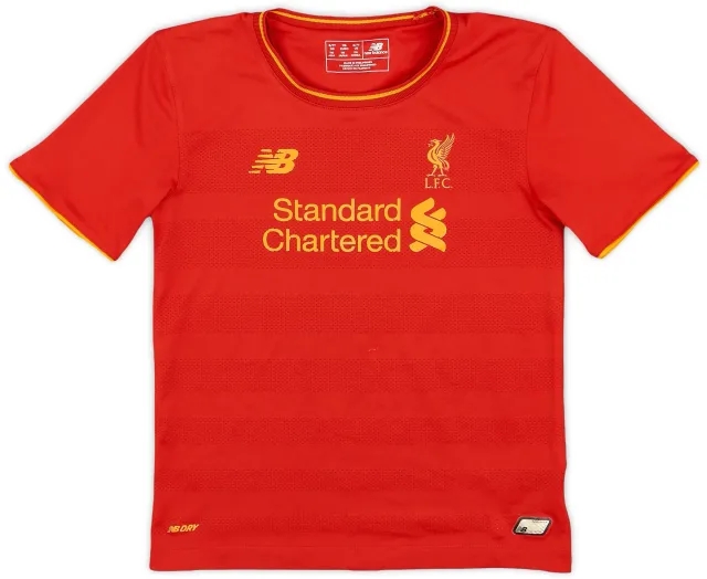 NewBalance 2016-17 Liverpool Home Shirt - 7/10 - (S.Boys)