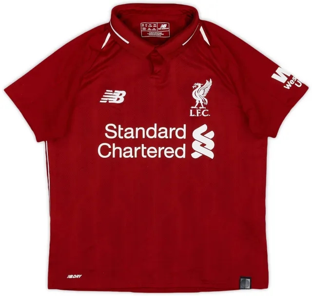 NewBalance 2018-19 Liverpool Home Shirt - 7/10 - (M.Boys)