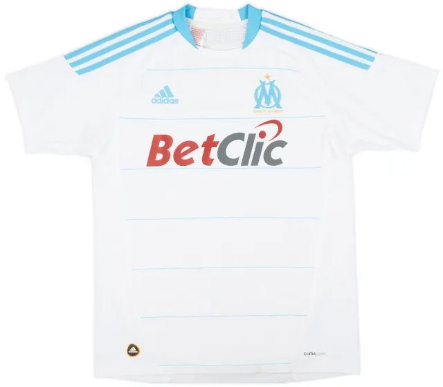 adidas 2010-11 Olympique Marseille Home Shirt - 6/10 - (XL.Boys)
