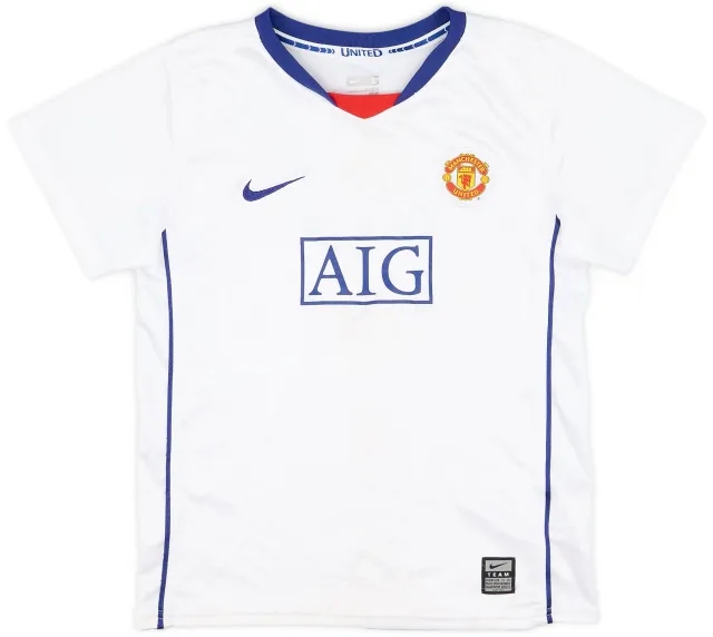 Nike 2008-10 Manchester United Away Shirt - 7/10 - (6-7 Years)
