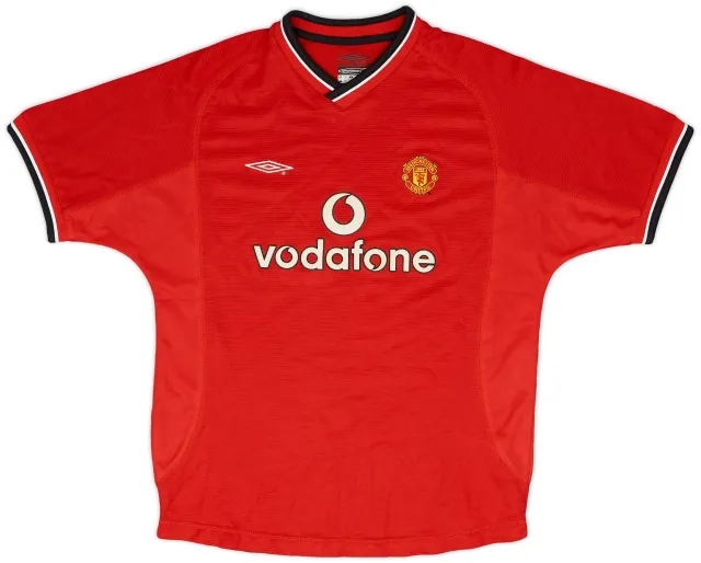Umbro 2000-02 Manchester United Home Shirt - 9/10 - (L.Boys)
