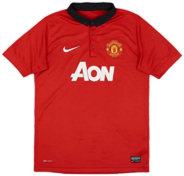 Nike 2013-14 Manchester United Home Shirt - 4/10 - (S.Boys)