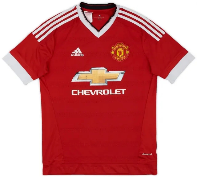 adidas 2015-16 Manchester United Home Shirt - 6/10 - (XL.Boys)
