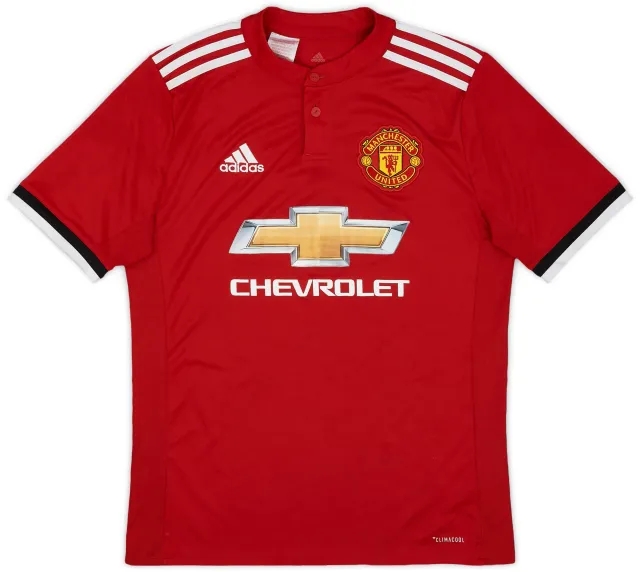 adidas 2017-18 Manchester United Home Shirt - 8/10 - (XL.Boys)