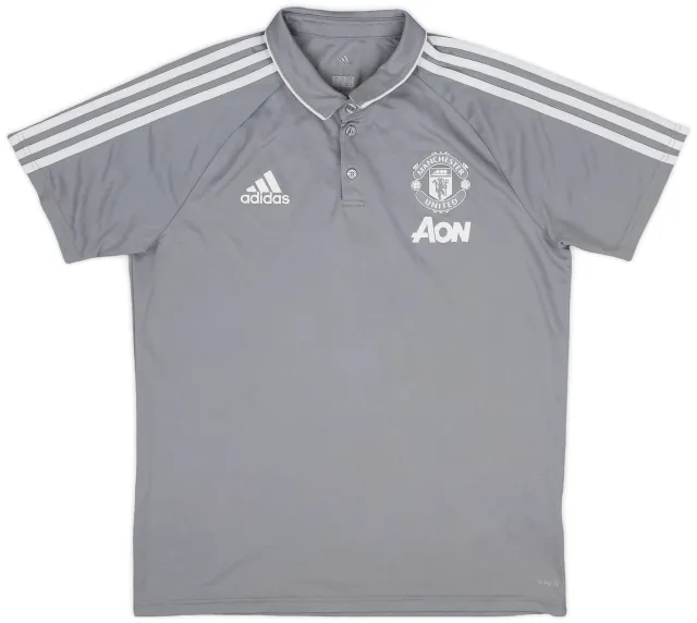 2017-18 Manchester United adidas Polo Shirt - 7/10 - (L)