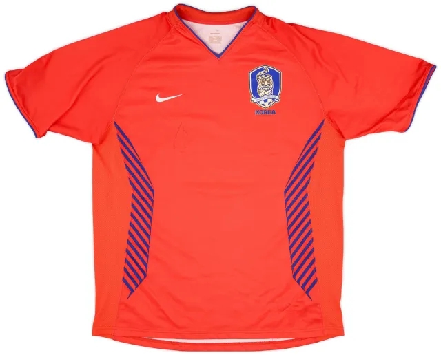 Nike 2006-08 South Korea Signed Home Shirt - 9/10 - (L)