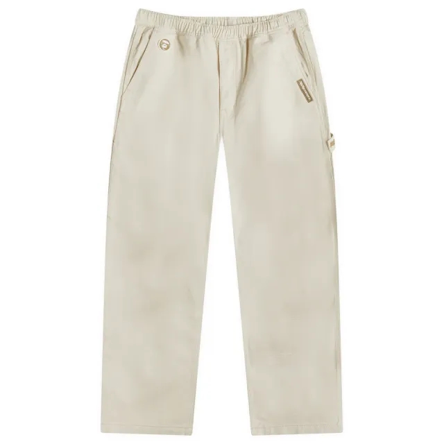 A Bathing Ape AAPE Now Denim Workwear Trousers Dark Ivory