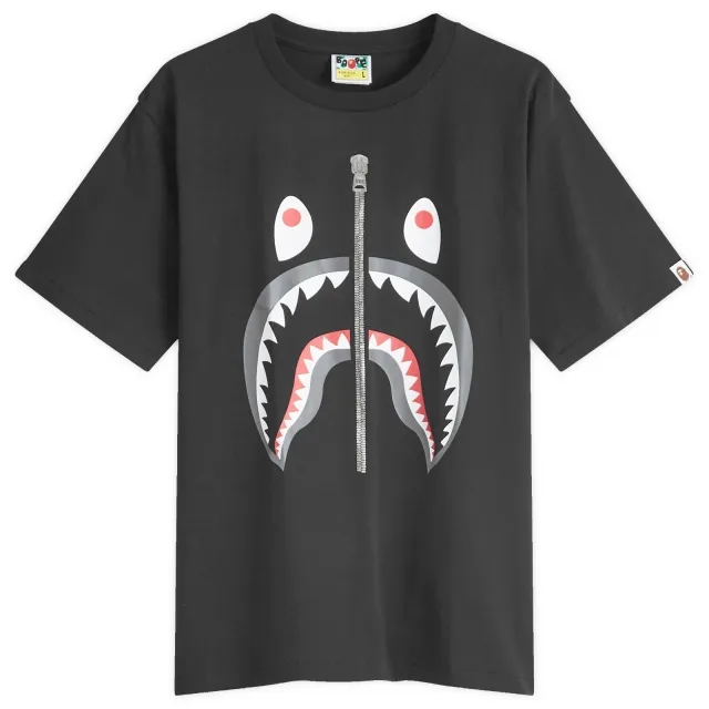 A Bathing Ape Men's Classic Shark T-Shirt Black