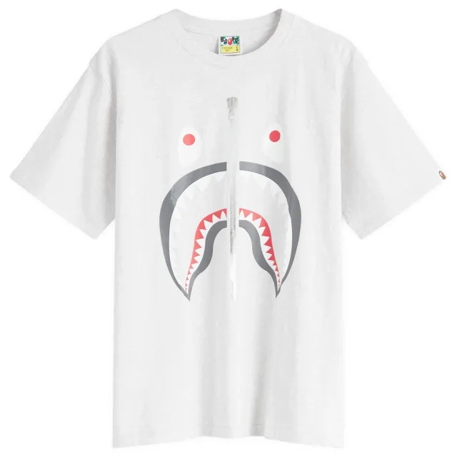A Bathing Ape Men's Classic Shark T-Shirt Grey