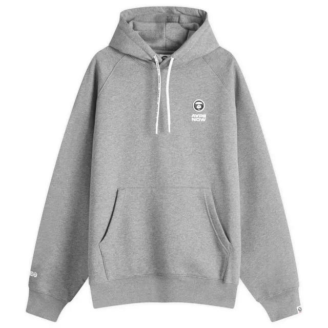 A Bathing Ape AAPE Now Camo Badge Hoody Heather Grey