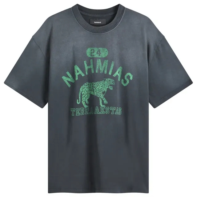 Nahmias Men's Terraestiva Boxy T-Shirt Worn Black