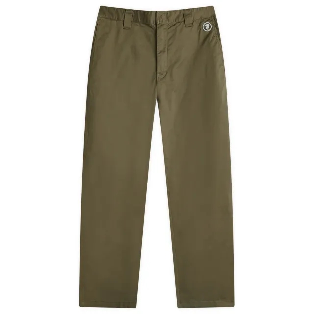 A Bathing Ape AAPE Now Chino Trousers Dark Khaki