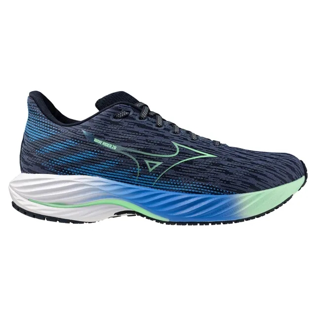 Men's Road And Trail Running Shoes. Mizuno Wave Rider 28 - Blue