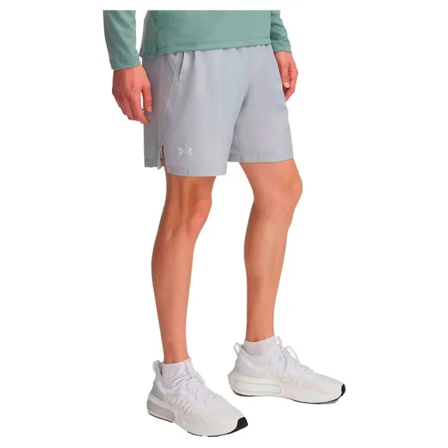 Men's  Under Armour  Launch 7 Shorts Mod Gray / White / Reflective XXL