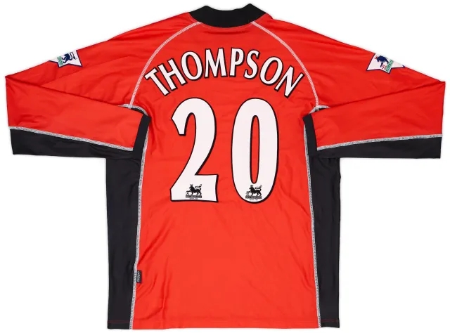 Kappa 2002-03 Blackburn Match Issue Signed Away Shirt Thompson #20