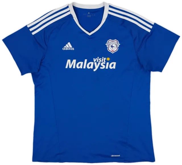 adidas 2016-17 Cardiff Home Shirt - 7/10 - (L)