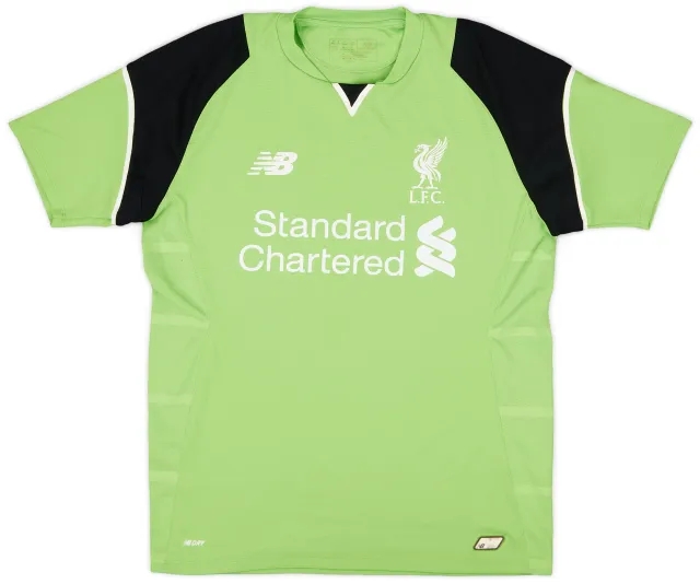 NewBalance 2016-17 Liverpool GK S/S Shirt - 9/10 - (S)