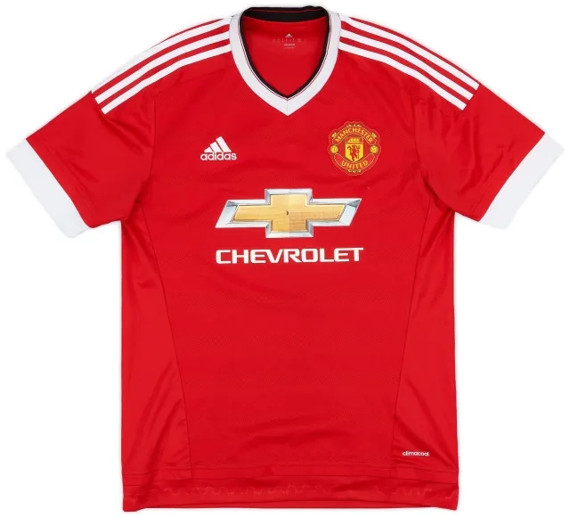 adidas 2015-16 Manchester United Home Shirt - 5/10 - (M)