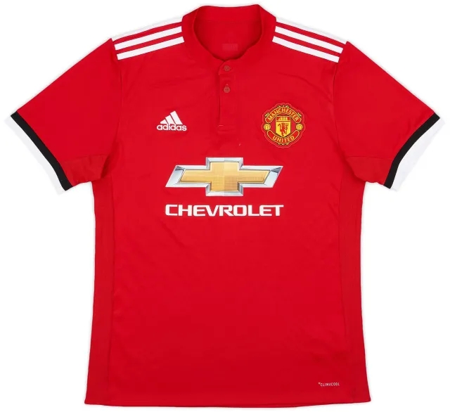 adidas 2017-18 Manchester United Home Shirt - 6/10 - (M)