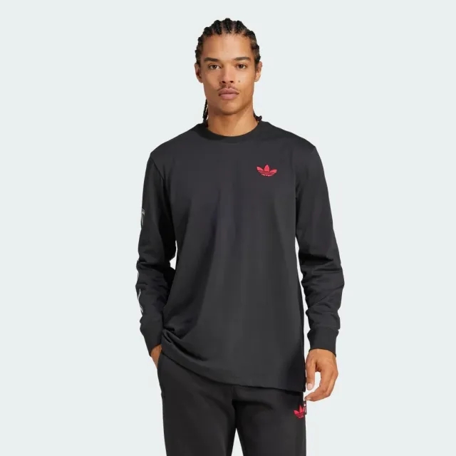 adidas Originals Men Ajax Amsterdam Long Sleeve Graphic Tee