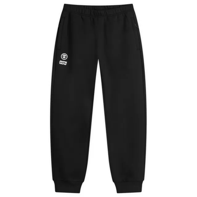 A Bathing Ape AAPE Now Camo Badge Sweat Pants Black