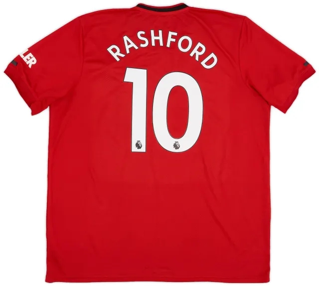 adidas 2019-20 Manchester United Home Shirt Rashford #10 - 8/10 - (XXL)