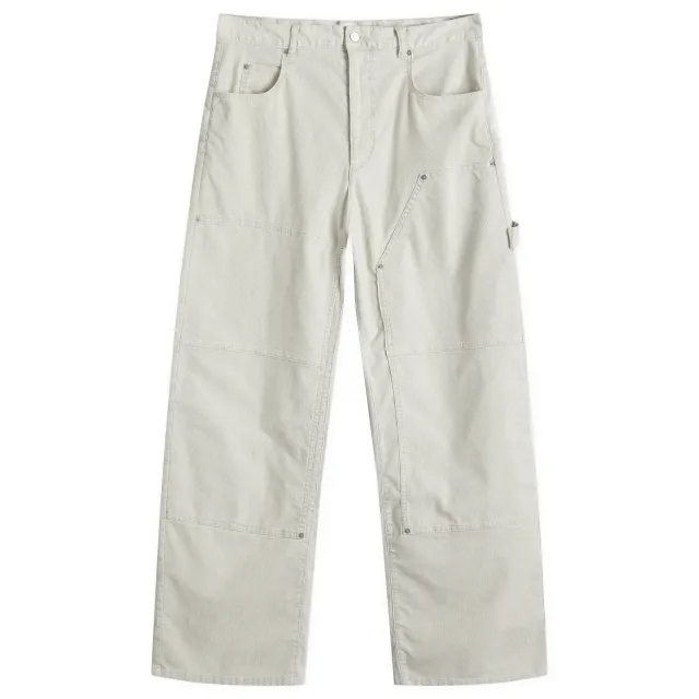 Isabel Marant Men's Lorson Knee Pants Ecru