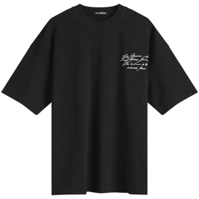 Cole Buxton Men's Script T-Shirt Black