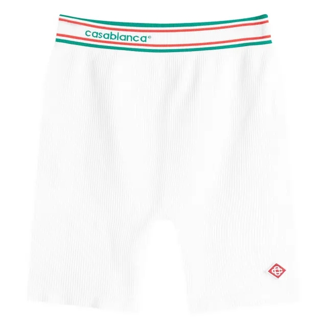 Casablanca Women's Sports Shorts White