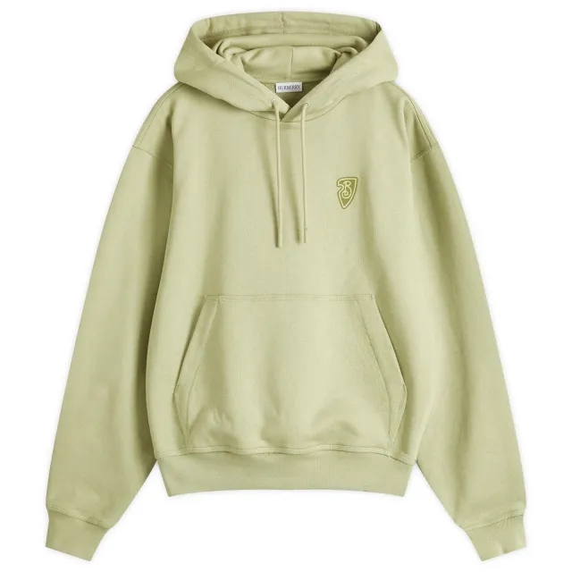 Burberry Men's Flagpole Knit Logo Hoodie Artichoke