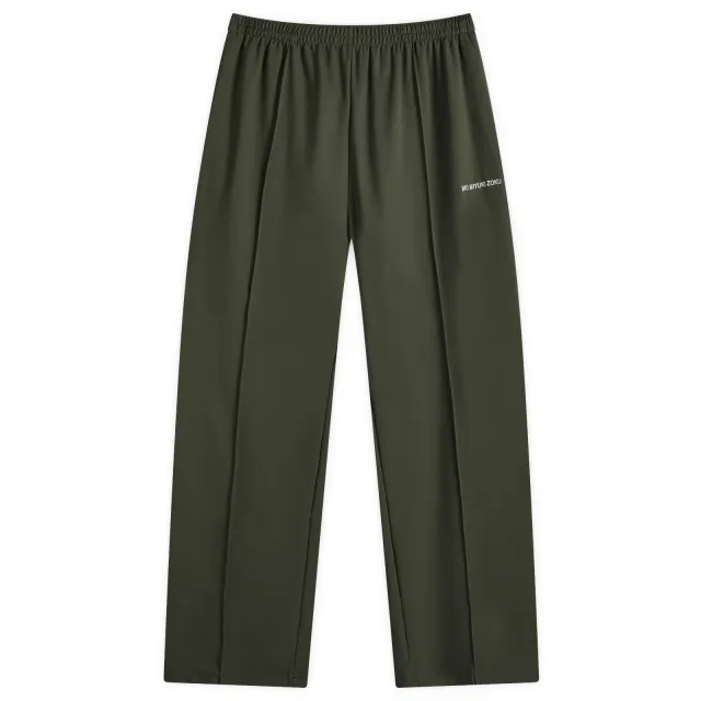 MKI Men's Wide Fit Poly Track Pants Olive