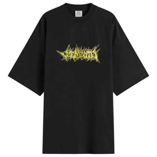 VETEMENTS Men's Living Legend Oversized T-Shirt Black