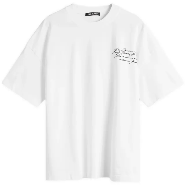Cole Buxton Men's Script T-Shirt White
