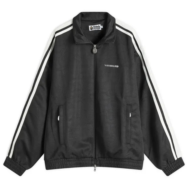 A Bathing Ape Men's Line Camo Track Jacket Black