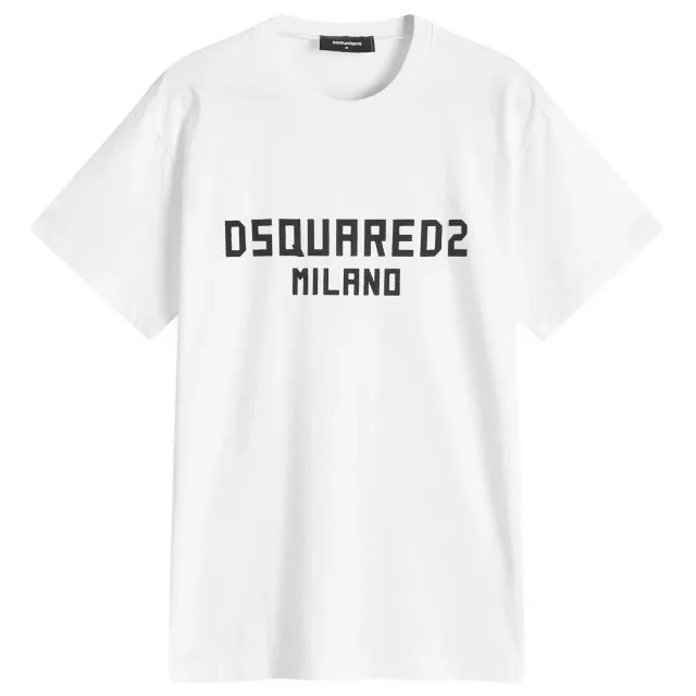 Dsquared2 Men's Cool Fit T-Shirt White/Black Print