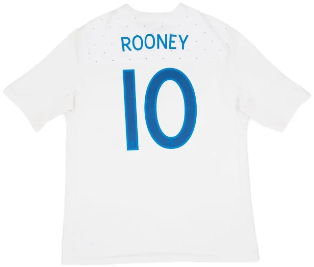 Umbro 2010-11 England Home Shirt Rooney #10 - 8/10 - (XL)