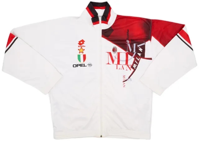 1993-94 AC Milan Lotto Track Jacket - 8/10 - (XXL)