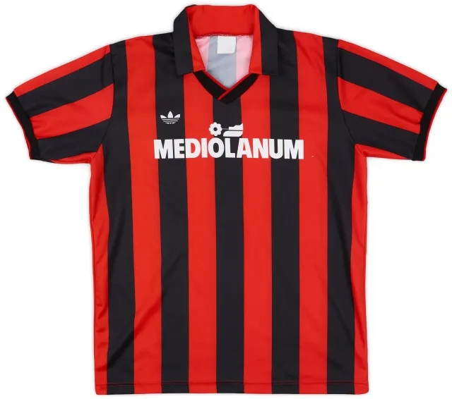 adidas 1990-91 AC Milan Home Shirt #18 - 6/10 - (XL)