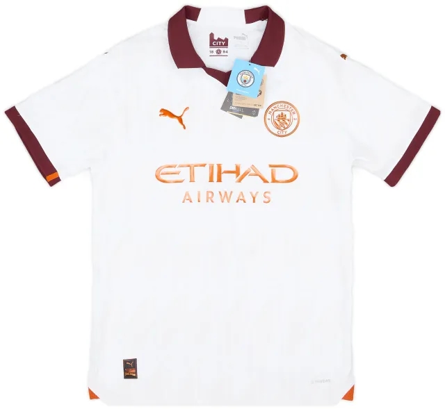 Puma 2023-24 Manchester City Player Issue Away Shirt (M)