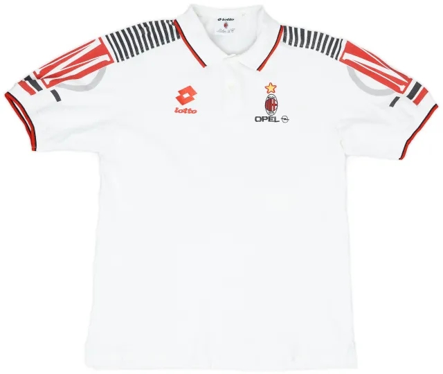 1995-96 AC Milan Lotto Polo Shirt - 7/10 - (XL)