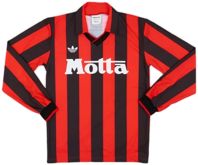 adidas 1992-93 AC Milan Home L/S Shirt - 9/10 - (S)