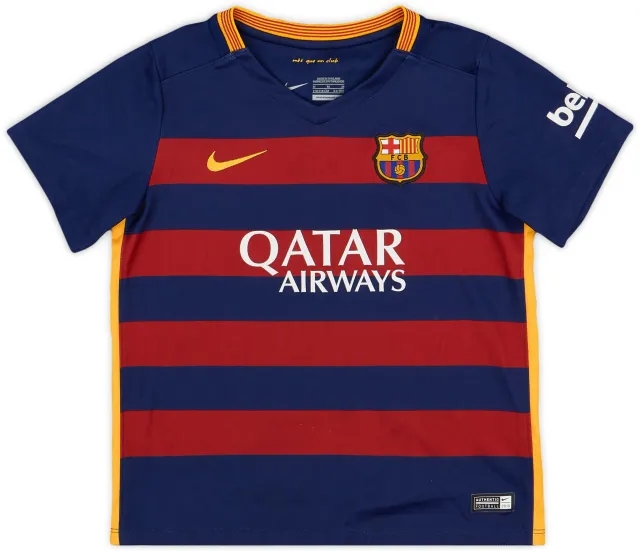 Nike 2015-16 Barcelona Home Shirt - 8/10 - (5-6 Years)