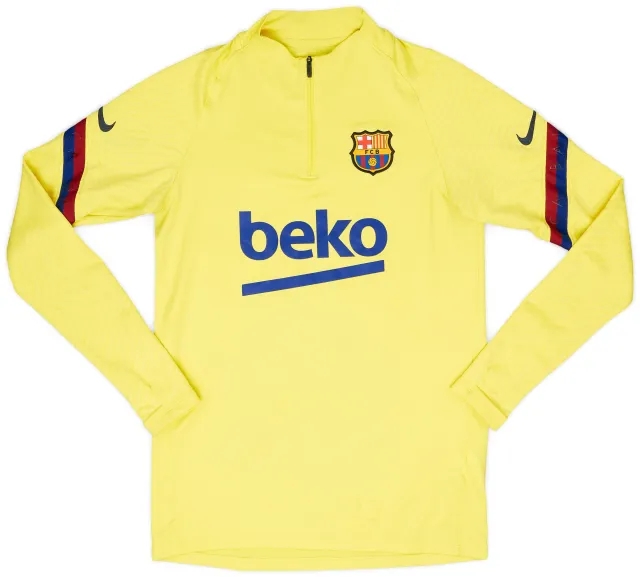 2020-21 Barcelona Nike 1/4 Zip Training Top - 8/10 - (S)