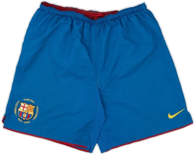Nike 2007-08 Barcelona Home Shorts - 7/10 - (S)