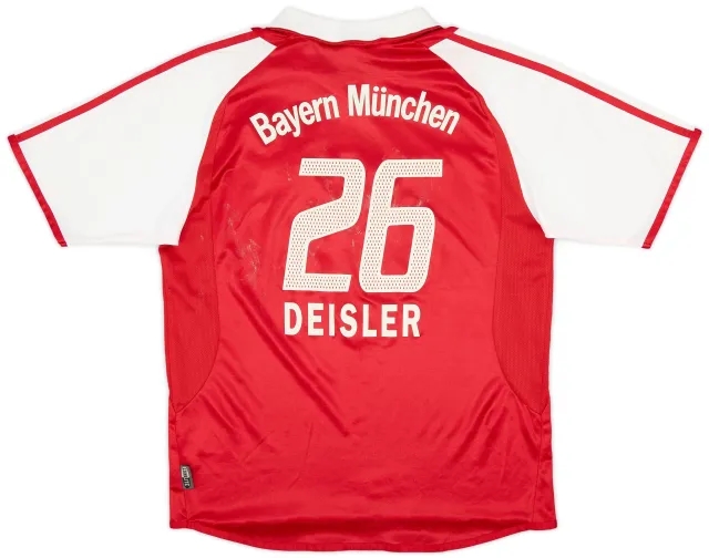 adidas 2003-04 Bayern Munich Home Shirt Deisler #26 - 5/10 - (XL.Boys)