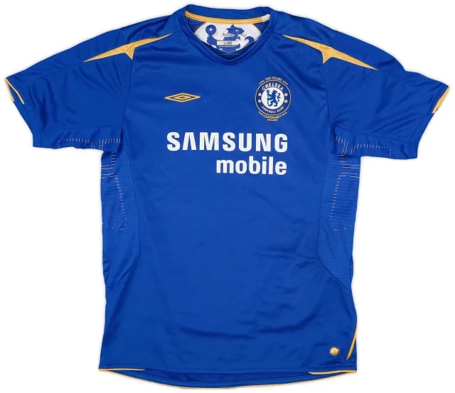 Umbro 2005-06 Chelsea Centenary Home Shirt - 9/10 - (XL.Boys)
