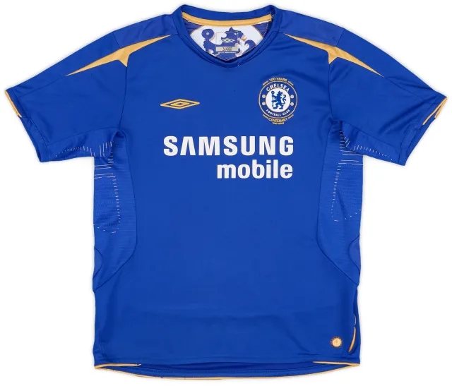 Umbro 2005-06 Chelsea Centenary Home Shirt - 7/10 - (L.Boys)