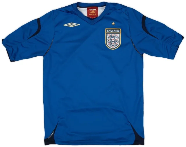 Umbro 2006-08 England GK S/S Shirt - 9/10 - (S)