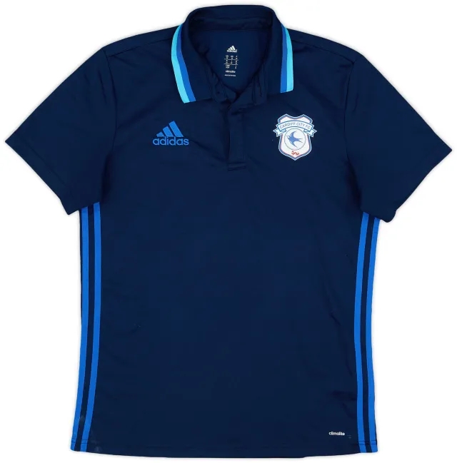 2015-16 Cardiff adidas Polo Shirt - 8/10 - (M)